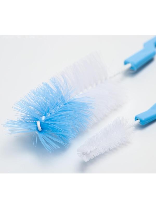 Набор ёршиков для мытья бутылочек и сосок, цвета МИКС