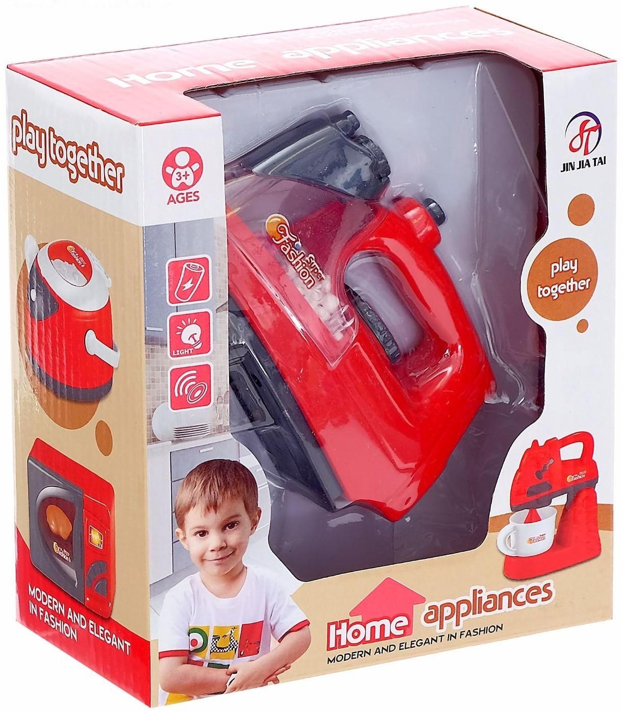 Утюжок «Сияние», световой эффект, работает от батареек, цвета МИКС