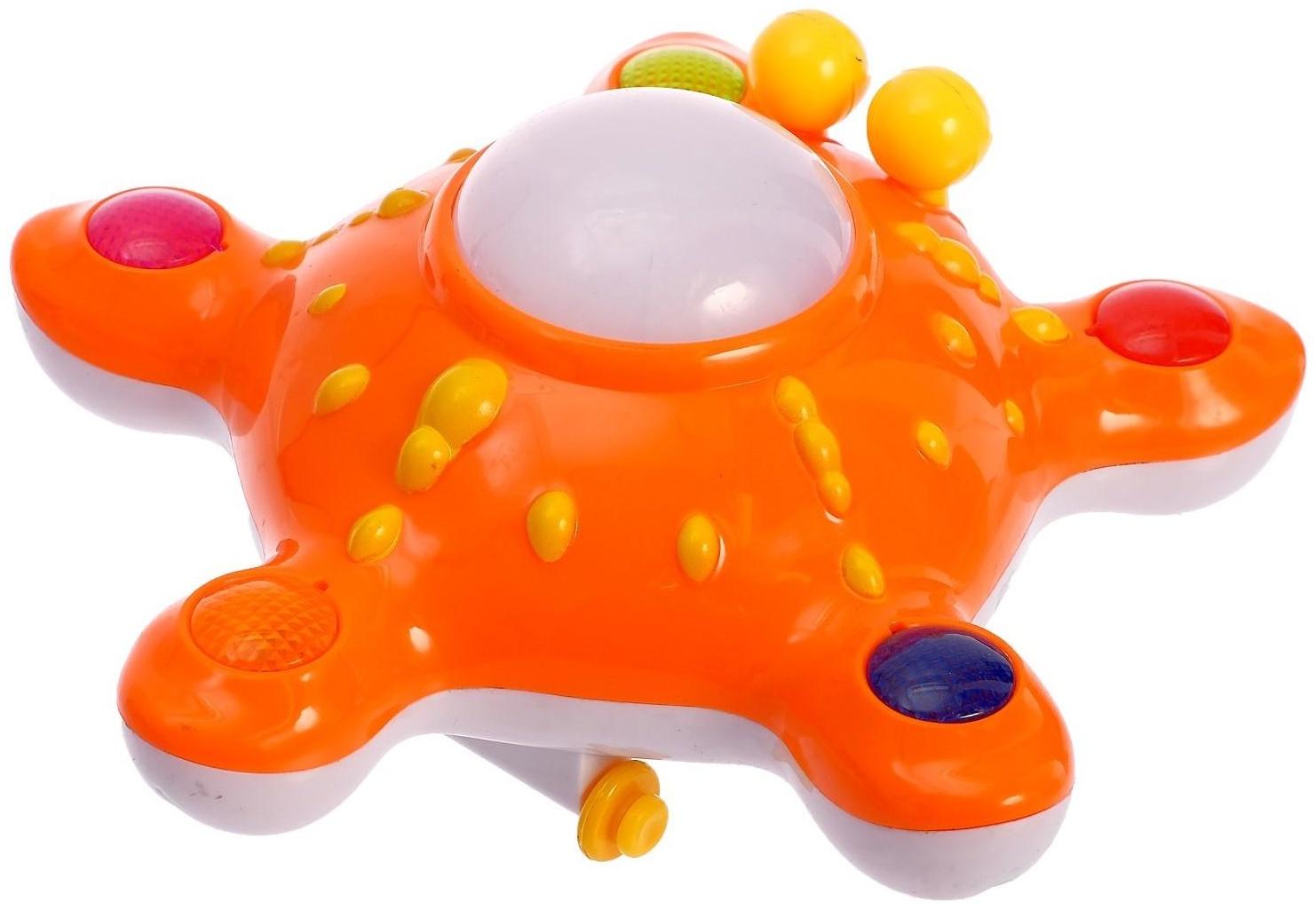 Развивающая игрушка «Морская звезда», двигается, вращается на 360 градусов, световые и звуковые эффекты, МИКС