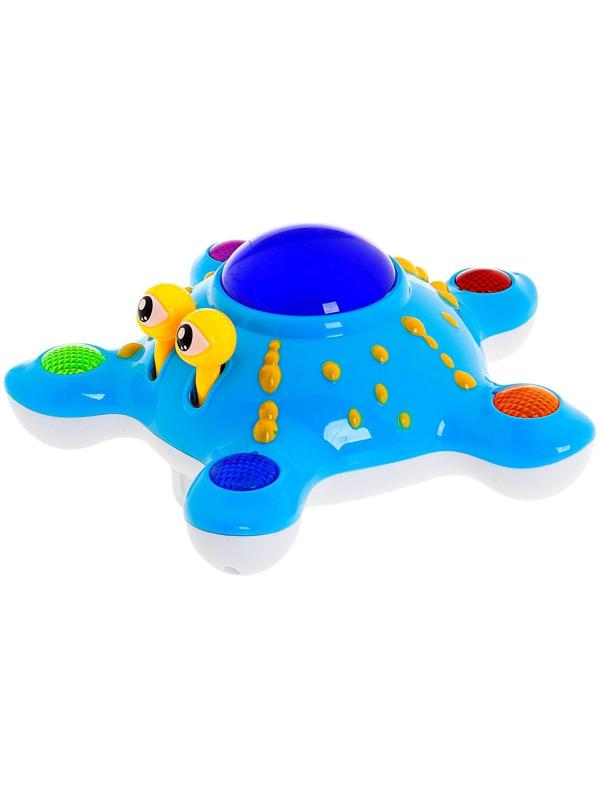 Развивающая игрушка «Морская звезда», двигается, вращается на 360 градусов, световые и звуковые эффекты, МИКС