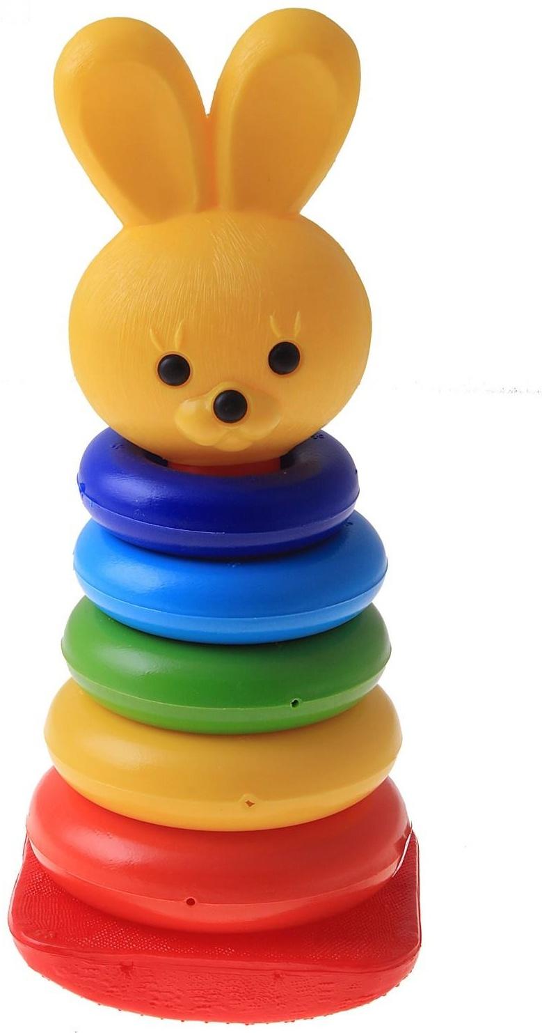 Пирамида-качалка «Зайчик» 31 см, 8 элементов