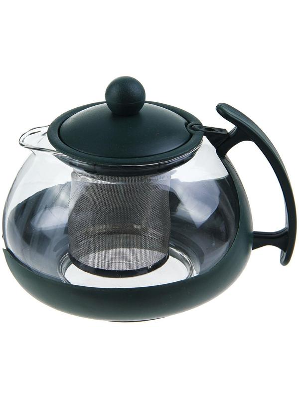Чайник стеклянный заварочный «Фантазия», 750 мл, с металлическим ситом, цвет МИКС