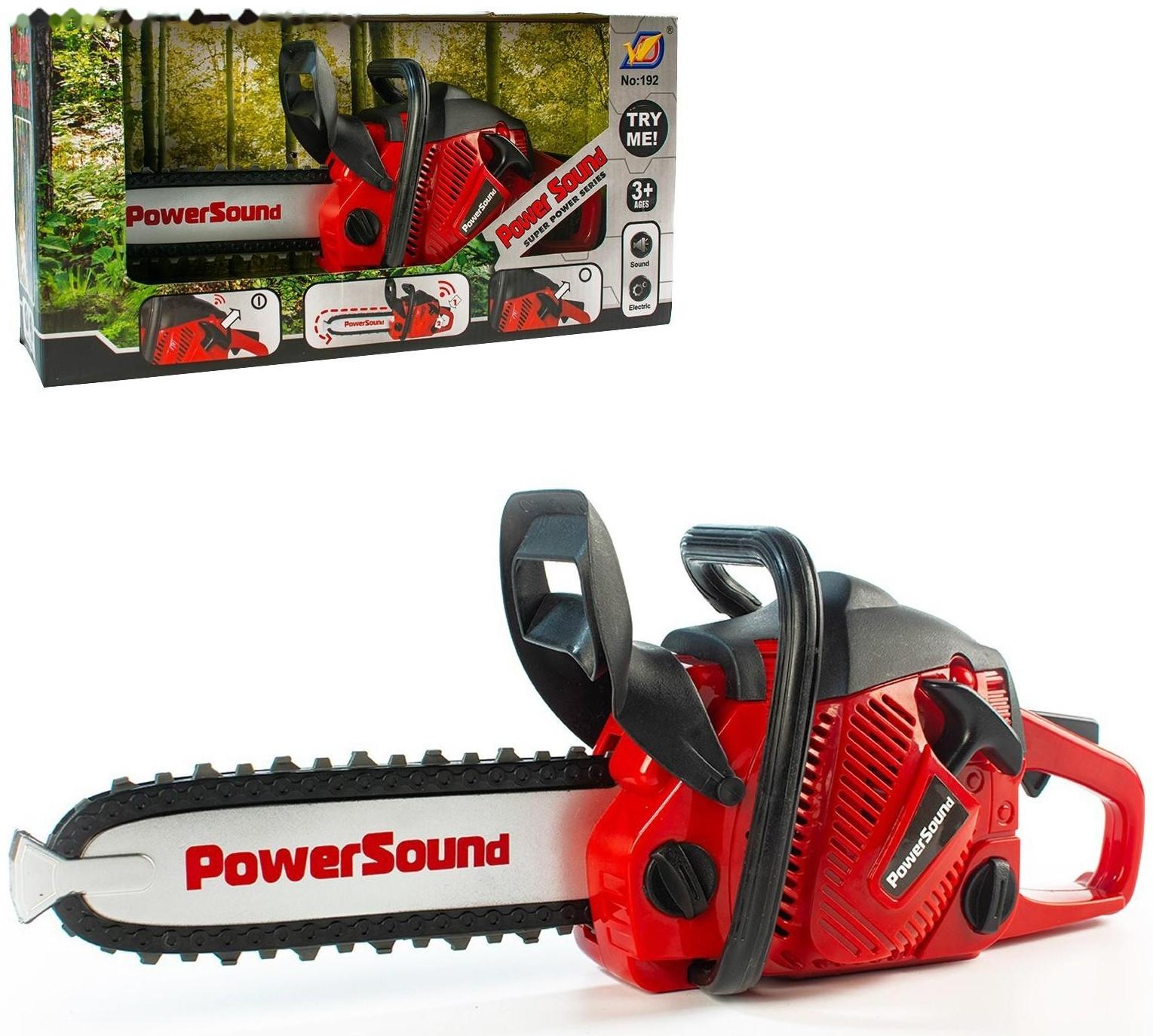 Инструмент «Бензопила», звуковые эффекты, работает от батареек