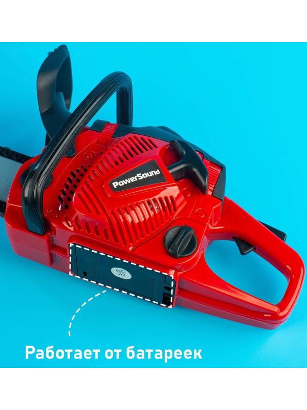 Инструмент «Бензопила», звуковые эффекты, работает от батареек