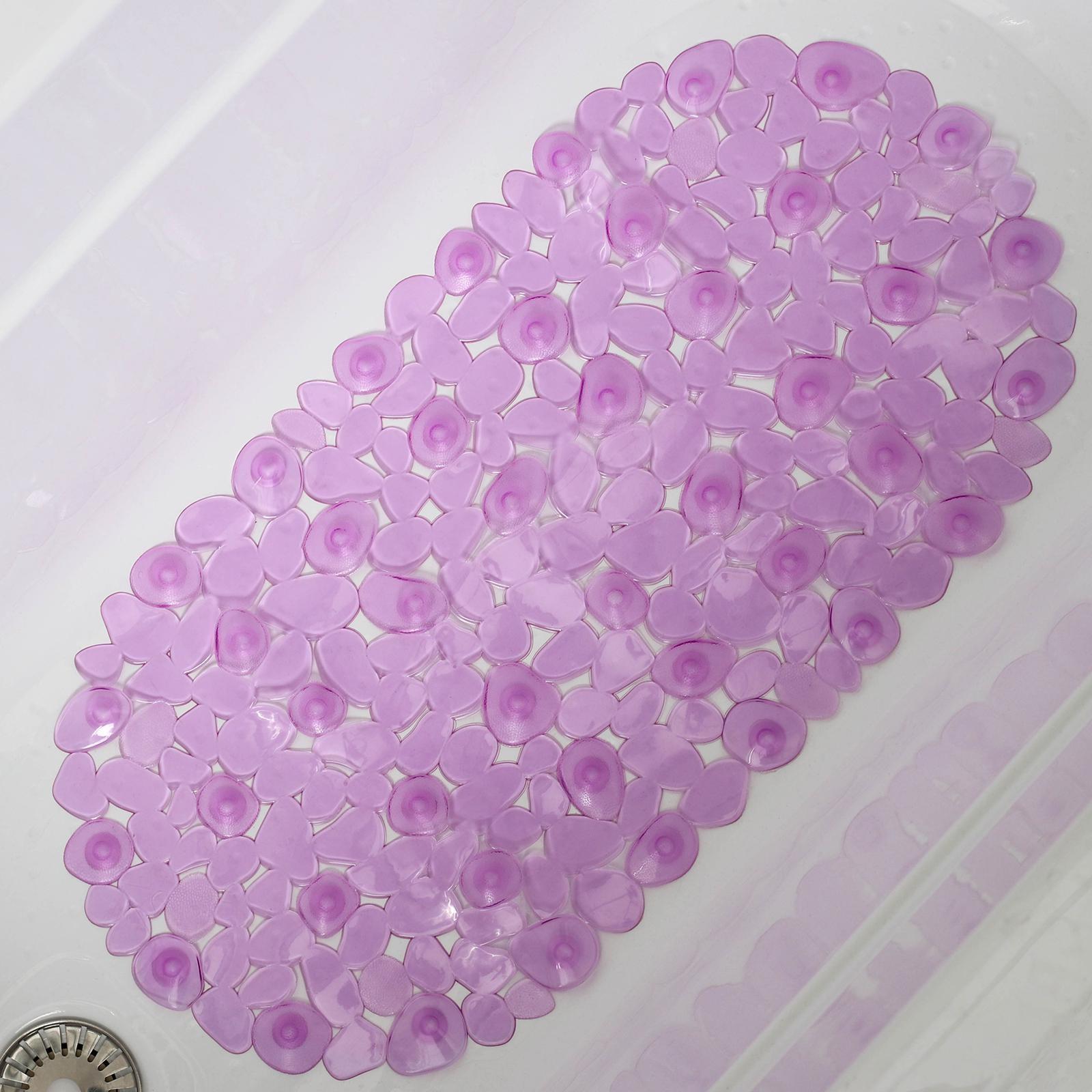 SPA-коврик для ванны на присосках Доляна «Крупная галька», 35×65 см, цвет МИКС