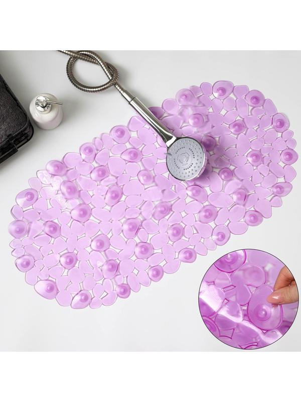 SPA-коврик для ванны на присосках Доляна «Крупная галька», 35×65 см, цвет МИКС