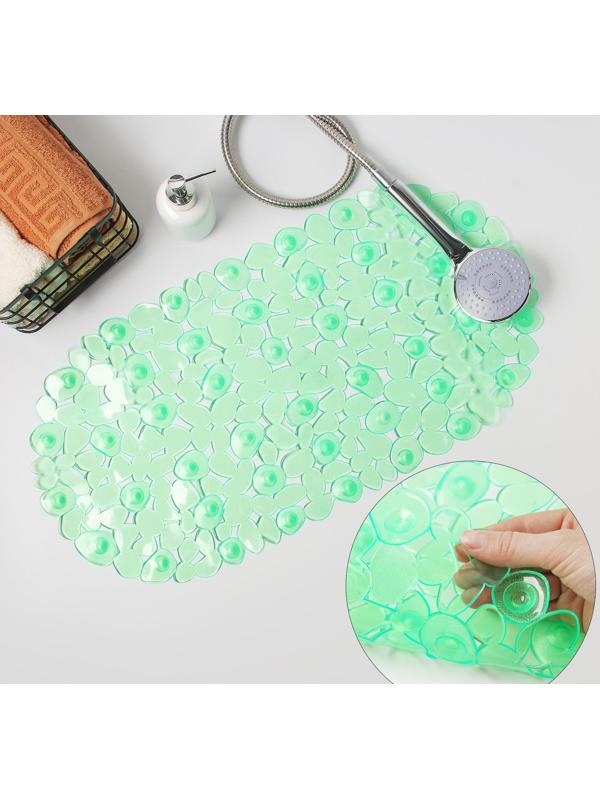 SPA-коврик для ванны на присосках Доляна «Крупная галька», 35×65 см, цвет МИКС