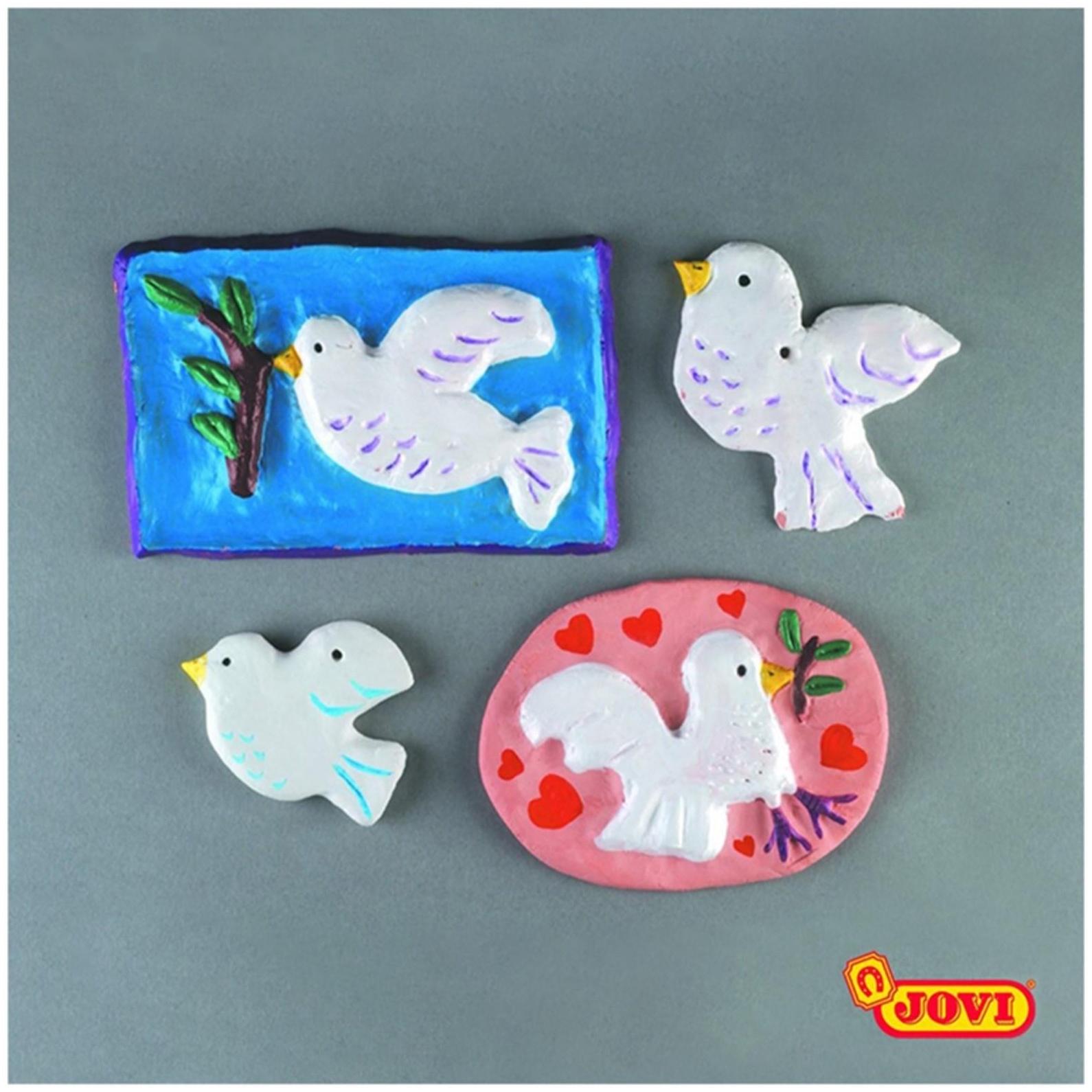 Масса для лепки самозатвердевающая полимерная, белая 500 г, JOVI