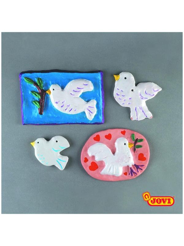 Масса для лепки самозатвердевающая полимерная, белая 500 г, JOVI