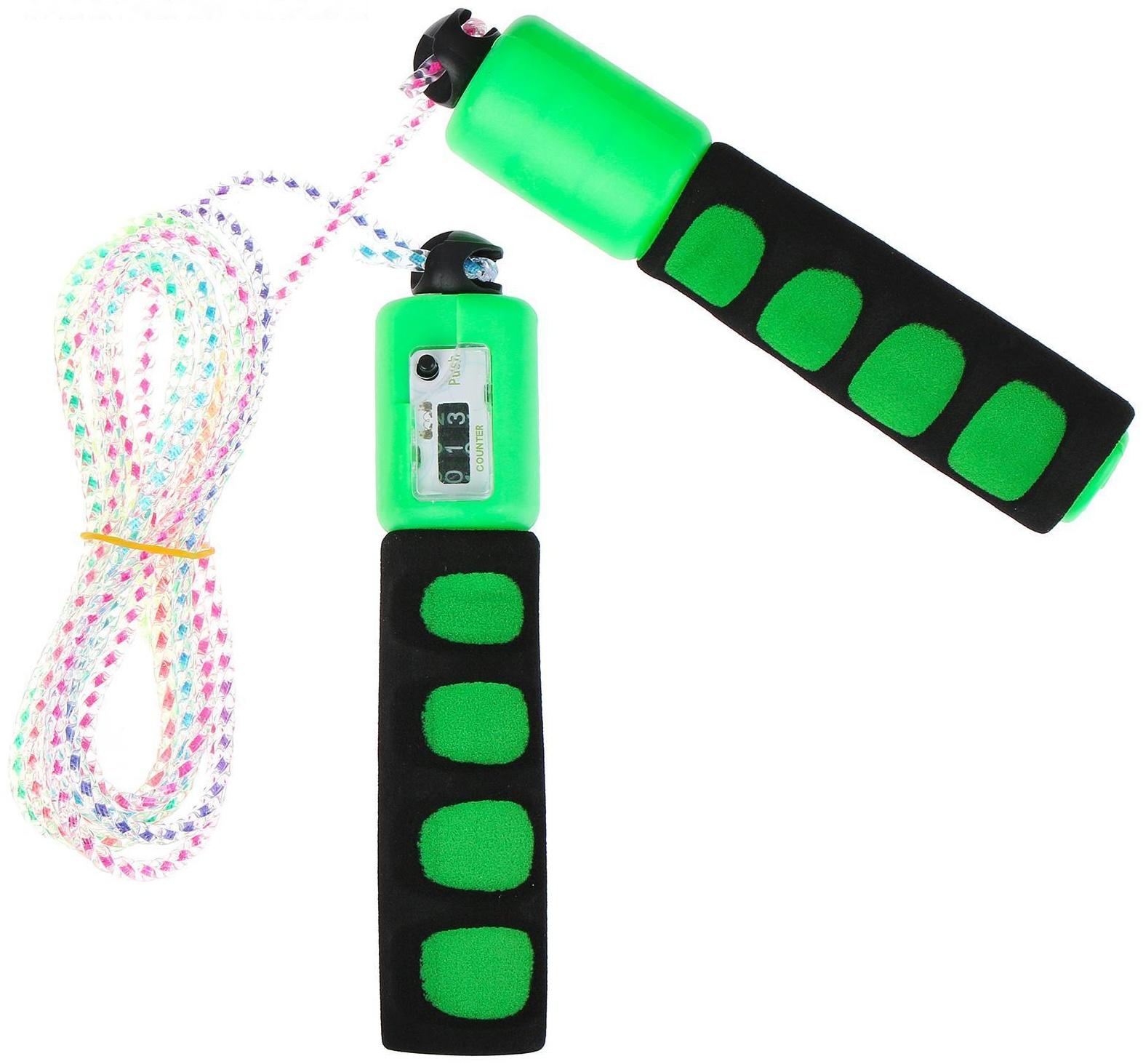 Скакалка «Радуга», со счётчиком, 2,7 м, d=0,45 см, цвета МИКС