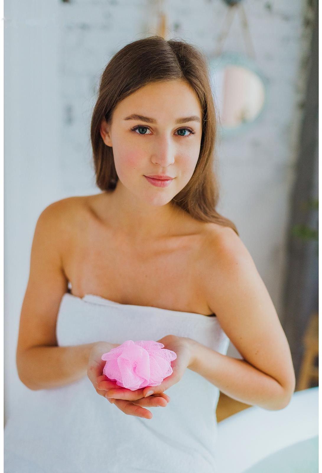 Мочалка для тела Доляна «Шар», 15 гр, цвет МИКС