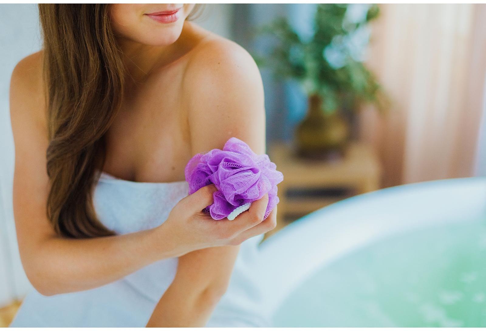 Мочалка для тела Доляна «Шар», 30 гр, цвет МИКС