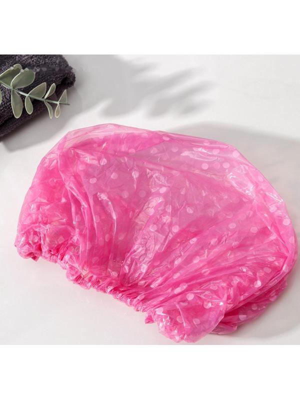 Набор шапочек для душа, 3 шт, полиэтилен, цвет МИКС