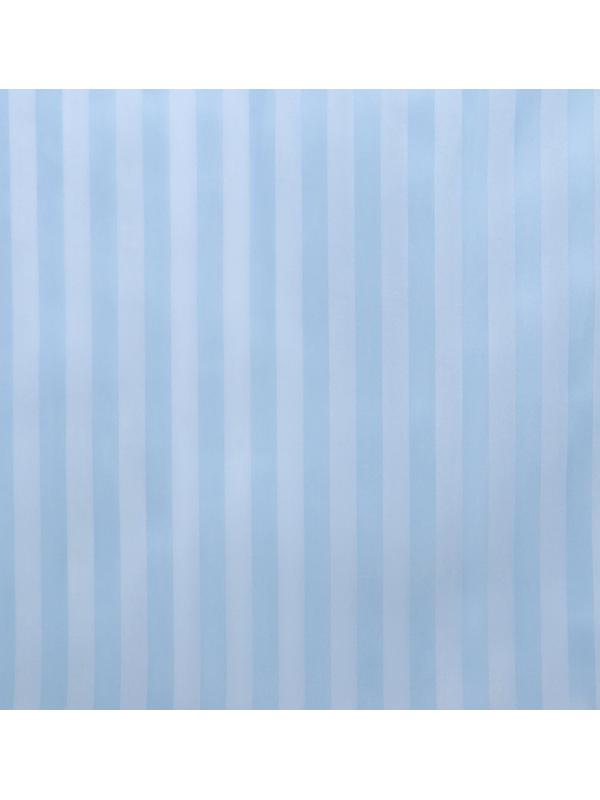 Штора для ванны Доляна «Полоска», 180×180 см, полиэстер, цвет голубой