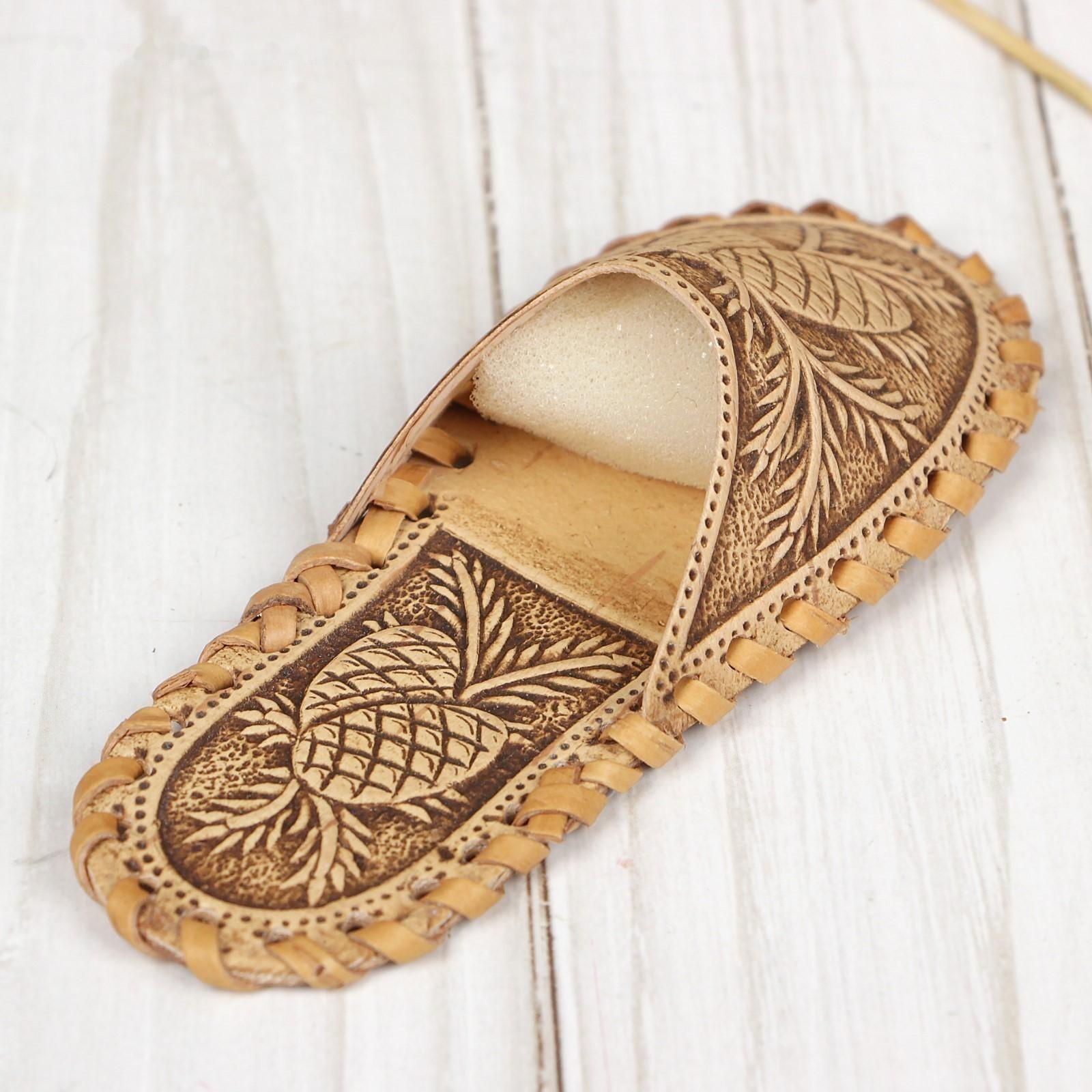 Игольница «Тапочек», 12×5×3 см, микс, береста