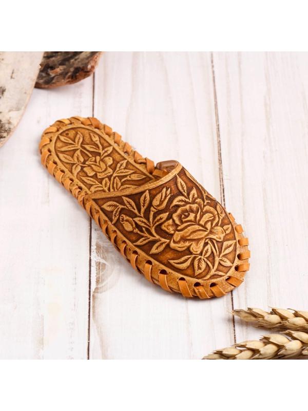 Игольница «Тапочек», 12×5×3 см, микс, береста