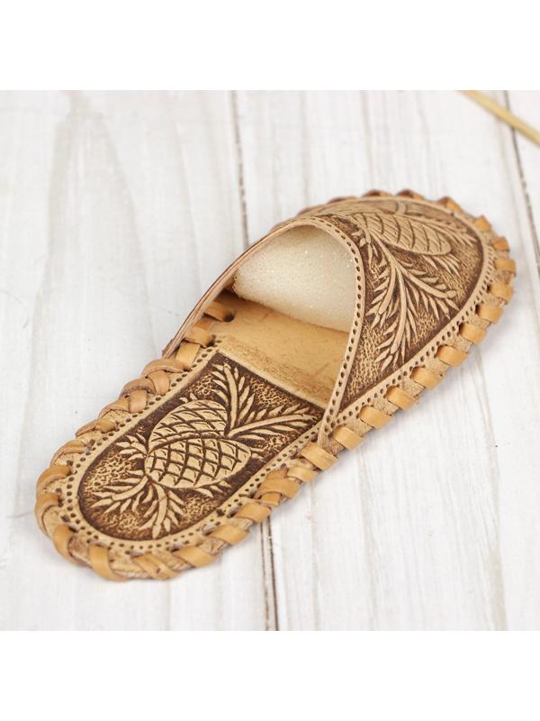 Игольница «Тапочек», 12×5×3 см, микс, береста