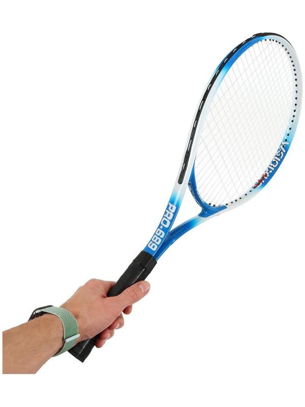 Ракетка для большого тенниса тренировочная, в чехле, цвет синий
