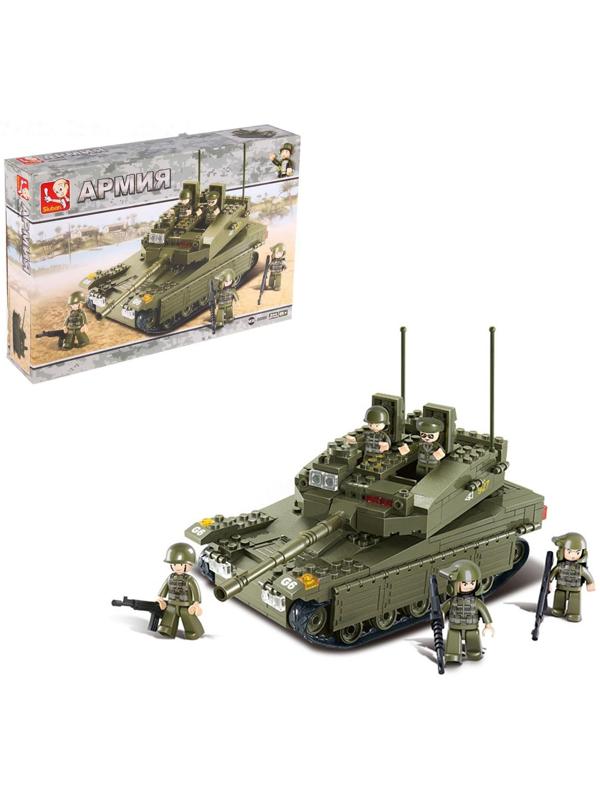 Конструктор Армия «Штурмовой танк», 344 детали