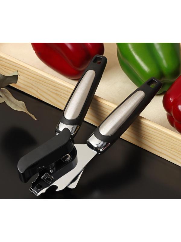 Нож консервный Доляна «Элим», 20 см, цвет чёрный