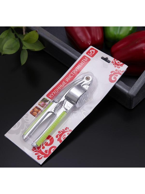 Пресс для чеснока Доляна «Велес», 16,5 см, цвет МИКС