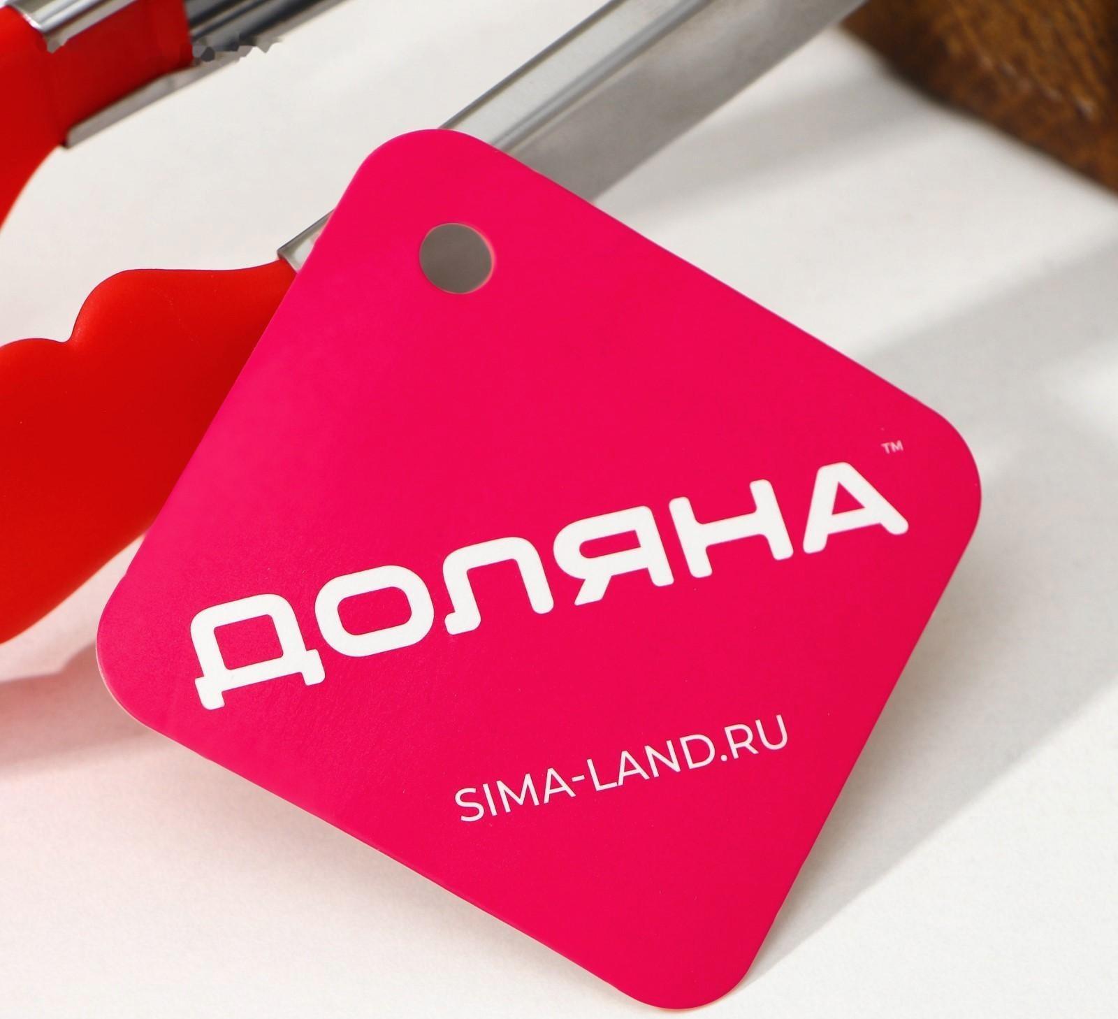 Щипцы универсальные для гарнира Доляна «Лист», 28 см, цвет МИКС