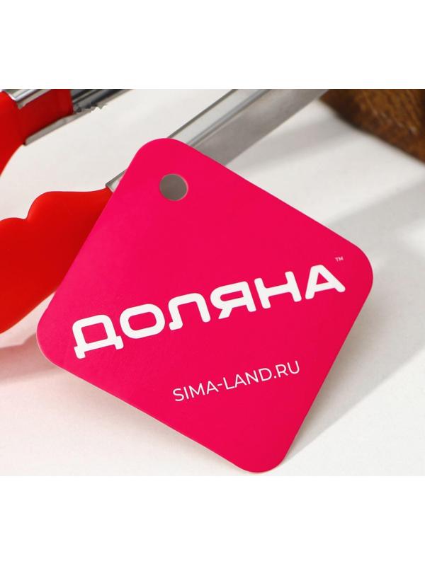 Щипцы универсальные для гарнира Доляна «Лист», 28 см, цвет МИКС