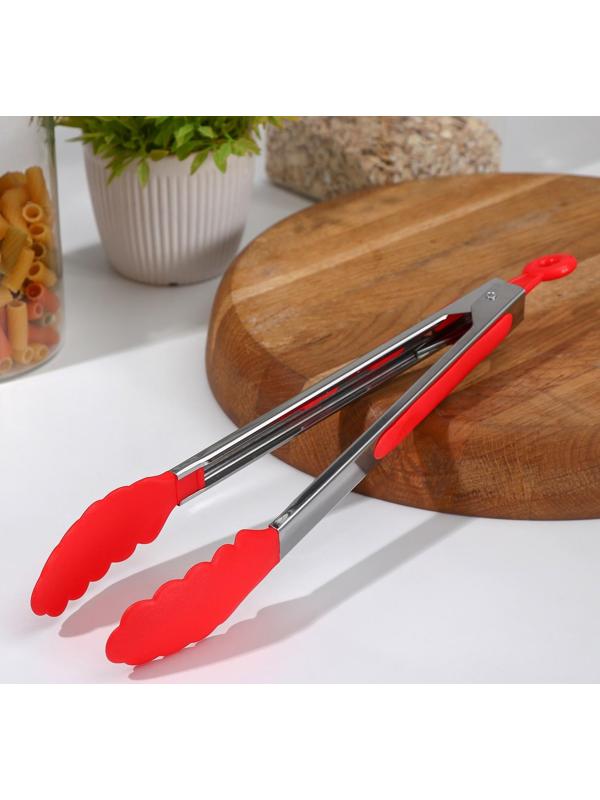 Щипцы универсальные для гарнира Доляна «Лист», 28 см, цвет МИКС