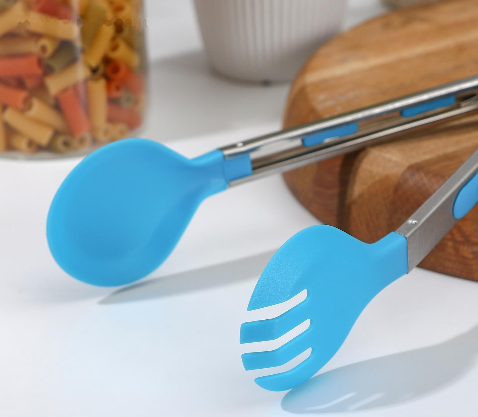 Щипцы для гарнира «Палитра», 28×4 см, цвет МИКС