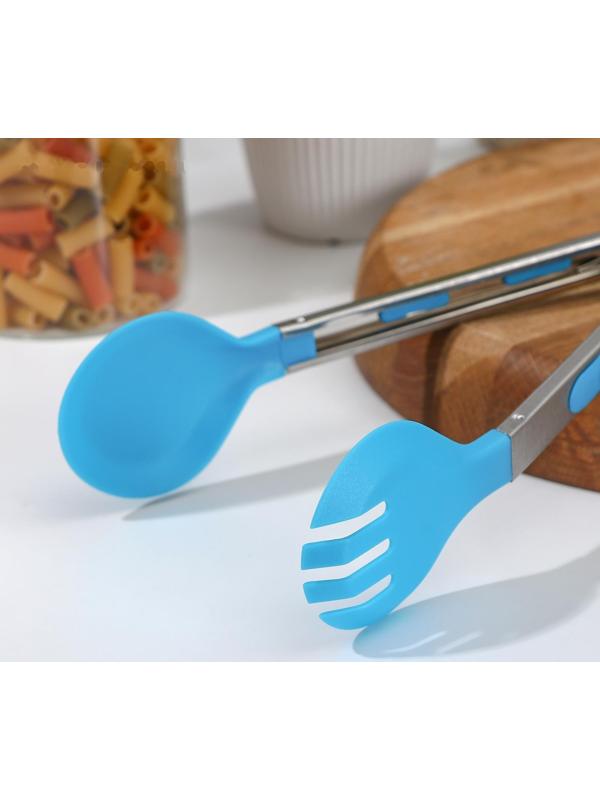 Щипцы для гарнира «Палитра», 28×4 см, цвет МИКС