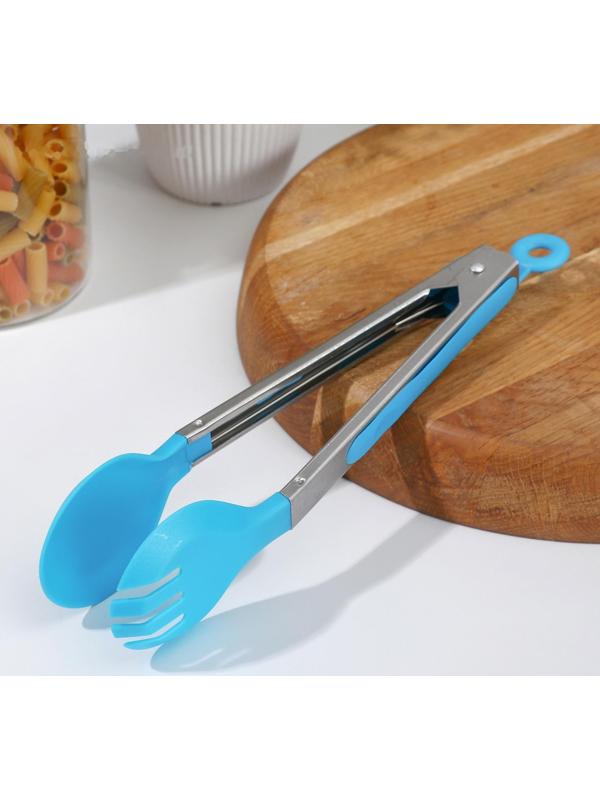 Щипцы для гарнира «Палитра», 28×4 см, цвет МИКС