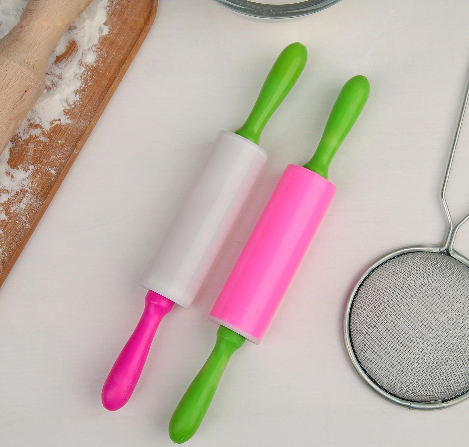 Скалка пластиковая малая, 21 см, цвет МИКС