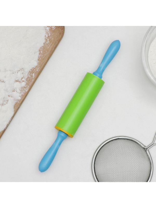 Скалка пластиковая малая, 21 см, цвет МИКС