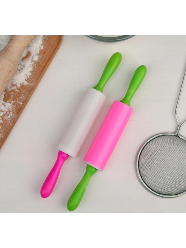 Скалка пластиковая малая, 21 см, цвет МИКС