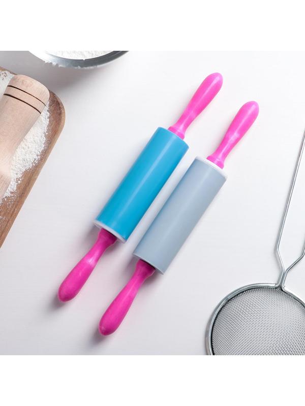 Скалка пластиковая малая, 21 см, цвет МИКС