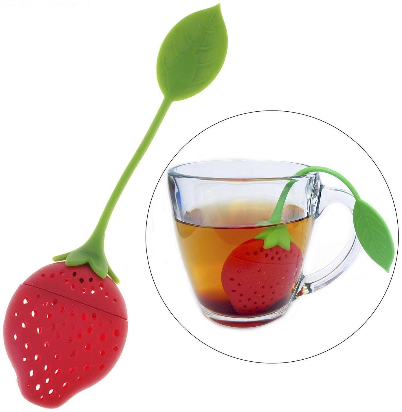 Ситечко для чая Доляна «Клубника», 19 см