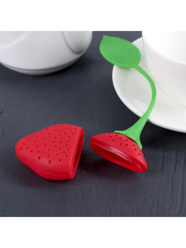 Ситечко для чая Доляна «Клубника», 19 см