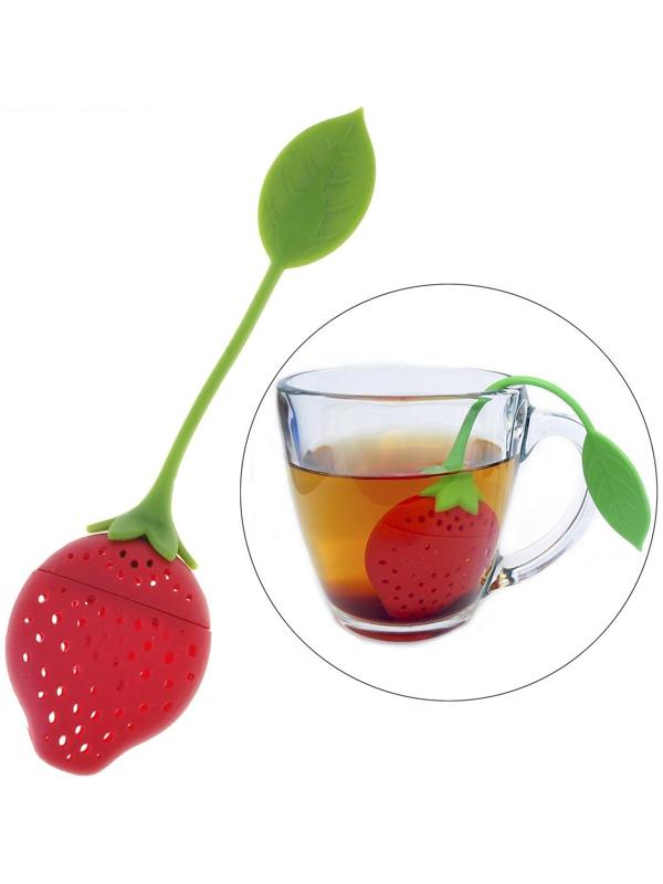 Ситечко для чая Доляна «Клубника», 19 см