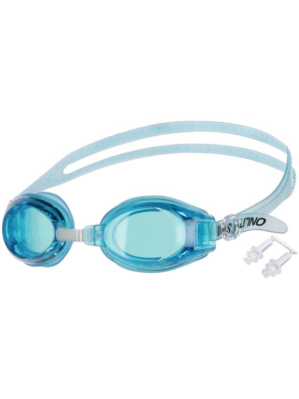 Очки для плавания взрослые + беруши, цвета микс