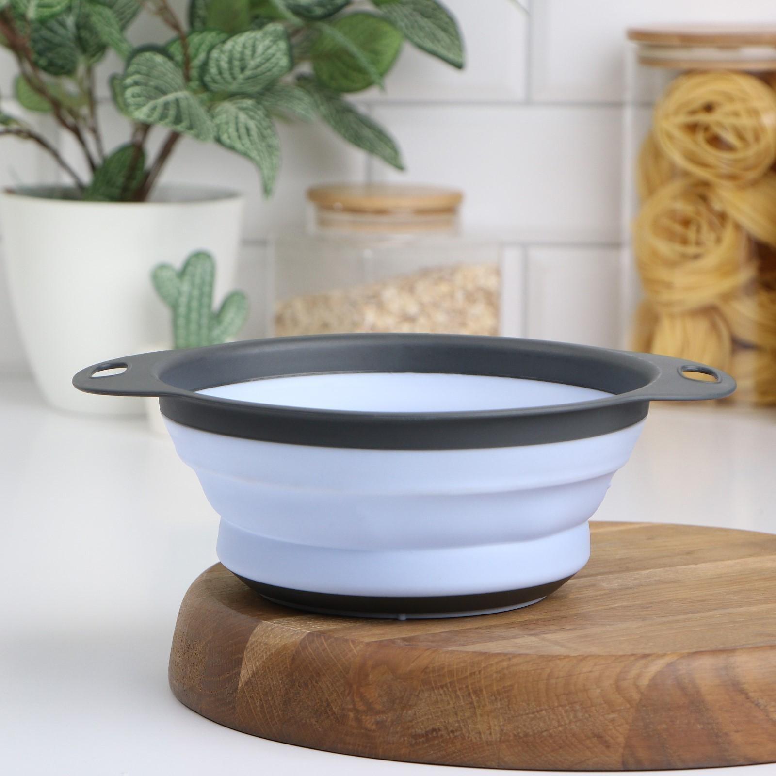 Дуршлаг Доляна «Компакт», 24×19×8 см, цвет МИКС