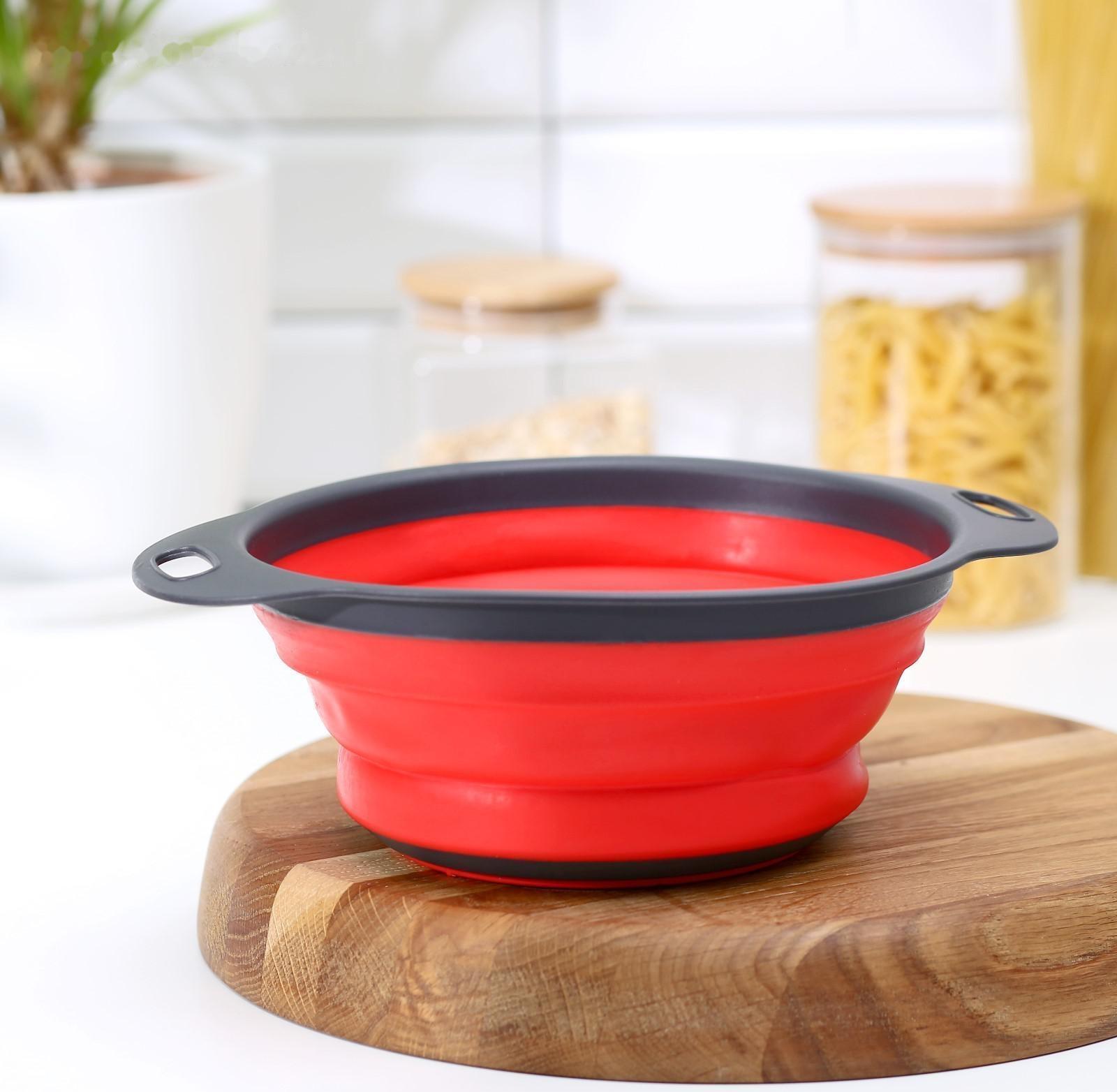 Дуршлаг Доляна «Компакт», 24×19×8 см, цвет МИКС