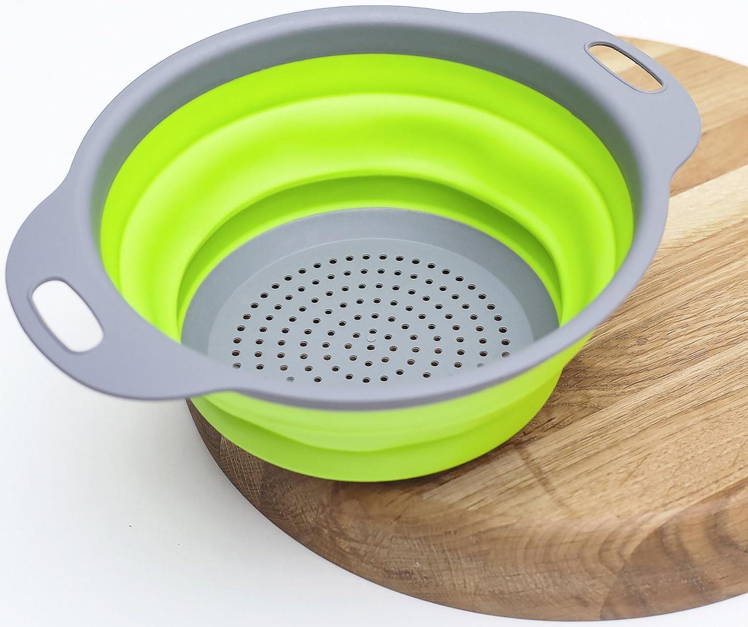 Дуршлаг Доляна «Компакт», 24×19×8 см, цвет МИКС