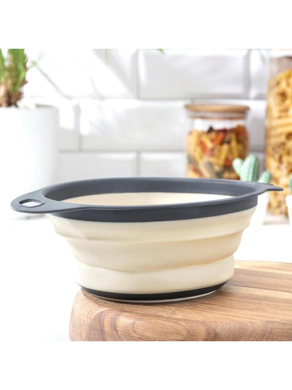 Дуршлаг Доляна «Компакт», 24×19×8 см, цвет МИКС