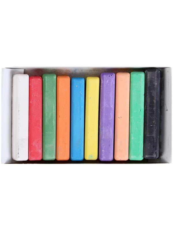 Мелки цветные «АЛГЕМ», в наборе 10 штук, квадратные