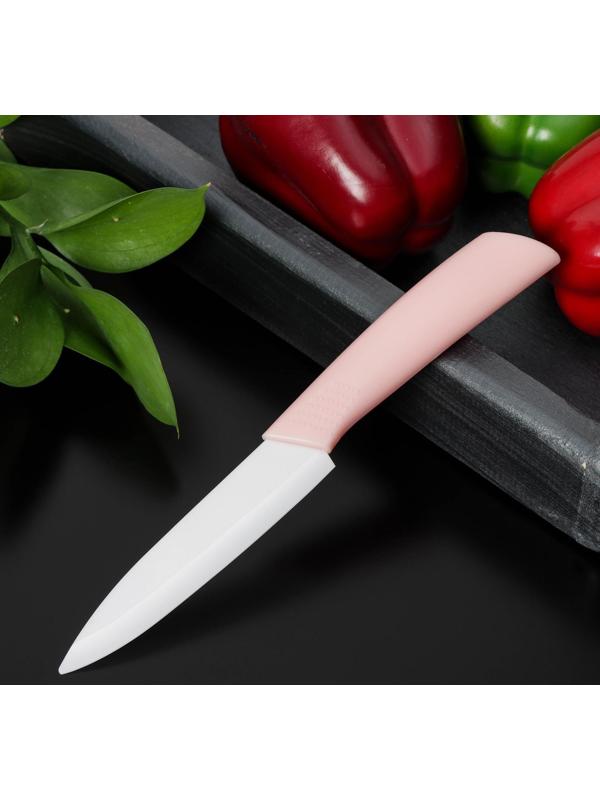 Нож кухонный керамический «Симпл», лезвие 10,5 см, цвет МИКС