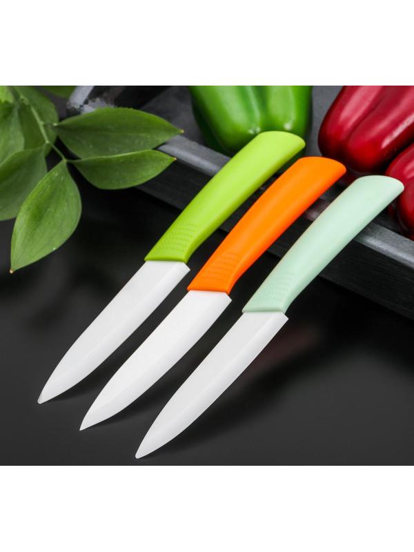 Нож кухонный керамический «Симпл», лезвие 10,5 см, цвет МИКС