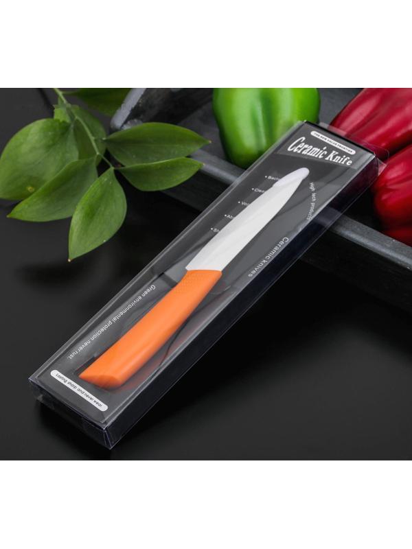 Нож кухонный керамический «Симпл», лезвие 10,5 см, цвет МИКС