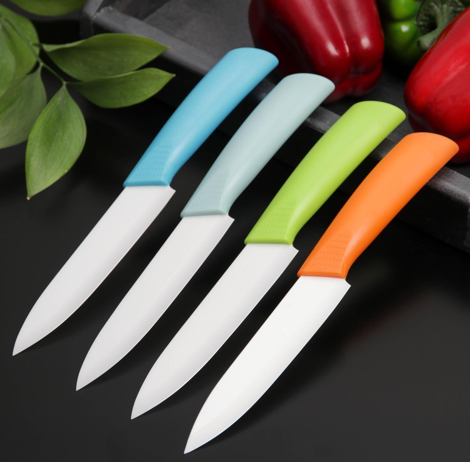 Нож кухонный керамический «Симпл», лезвие 12,5 см, ручка soft touch, цвет МИКС