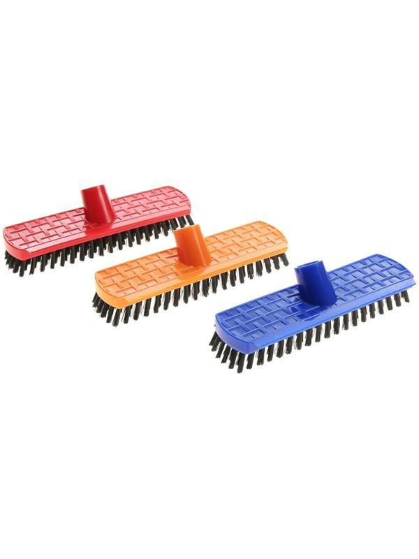 Щётка для пола с короткой щетиной, цвета МИКС