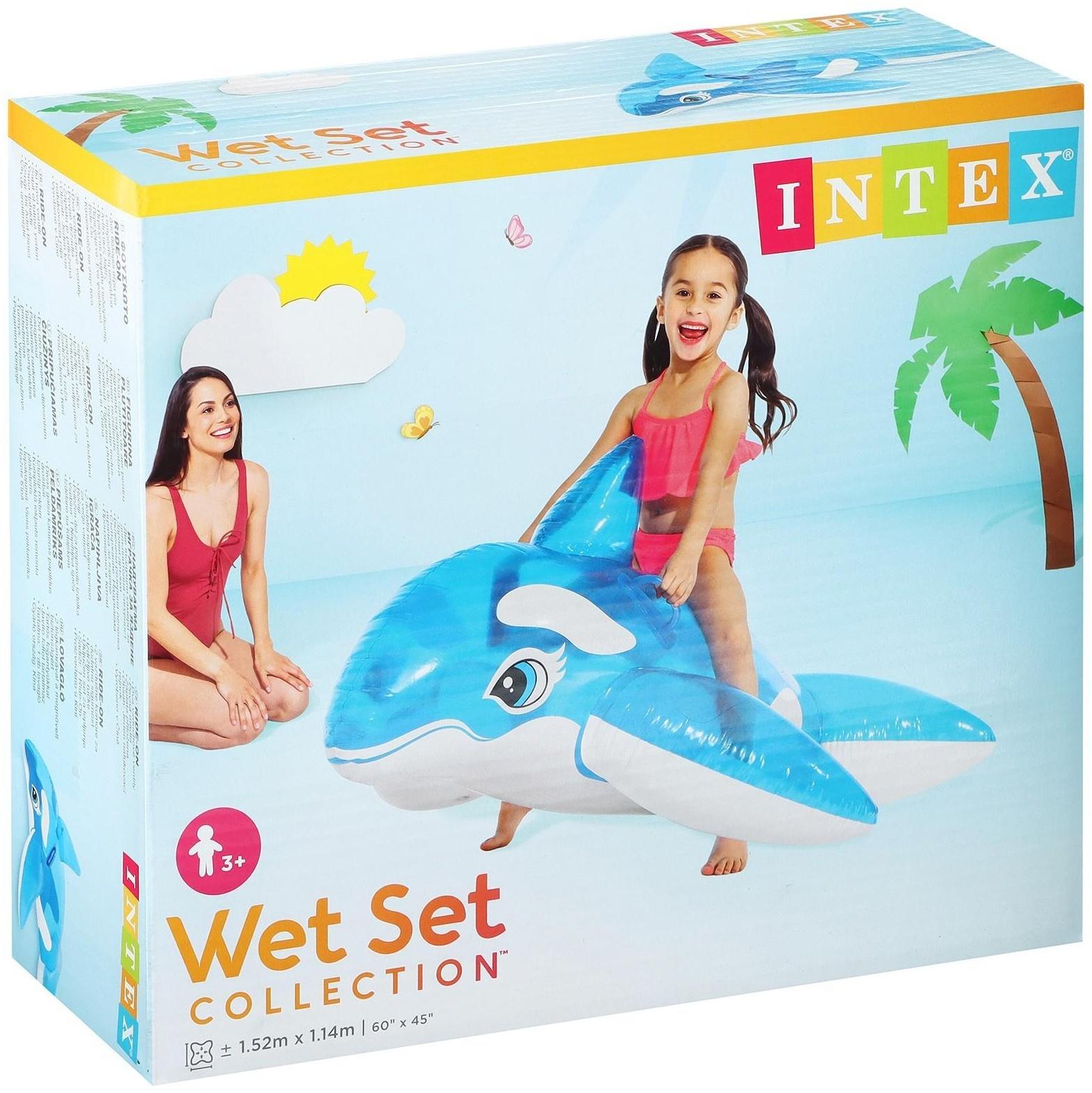 Игрушка для плавания «Кит», 152 х 114 см, от 3 лет, 58523NP INTEX